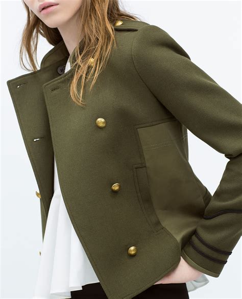 giacca verde zara